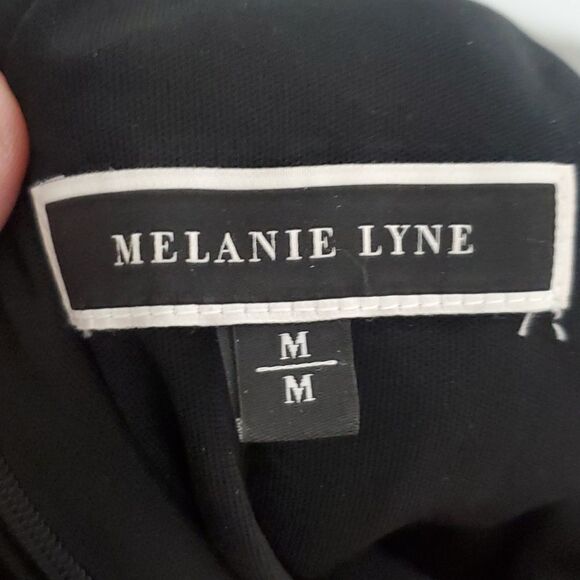 MELANIE Lyne Medium Red And Black Striped Sleeveless Dress - Picture 6 of 7